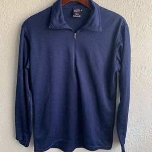PATAGONIA small capilene navy blue zip up